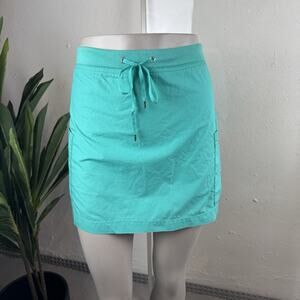 Gap Womens Teal Green Mini Skirt Tie Front Casual Summer Size Small Coquette